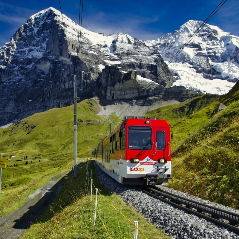 Crossing the Alps by Train
